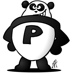 Panda Power, full colour T-shirt design
