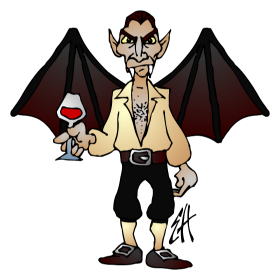 Vampier, full colour T-shirt ontwerp